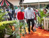 Uhuru in Westlands Primary for Virtual meeting with UK Prime Minister