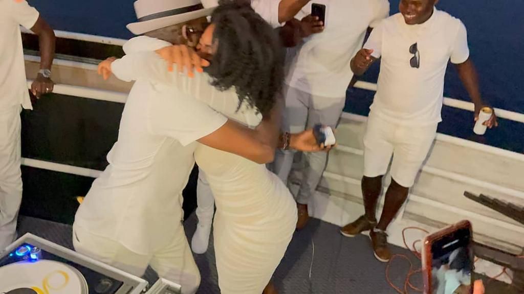 US based Kenyan DJ Shinski proposes to his longtime girlfriend DJ Mochi (Photos)