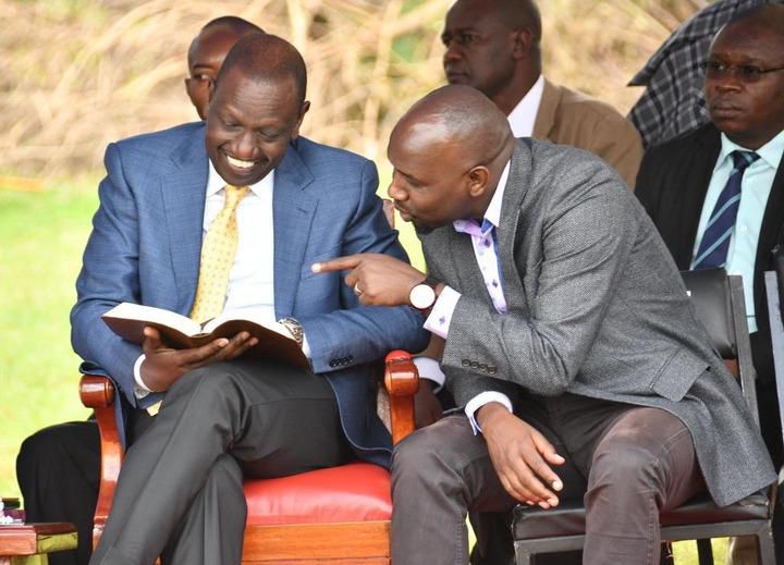 Elgeyo Marakwet Senator Kipchumba Murkomen and Senator Millicent Omanga