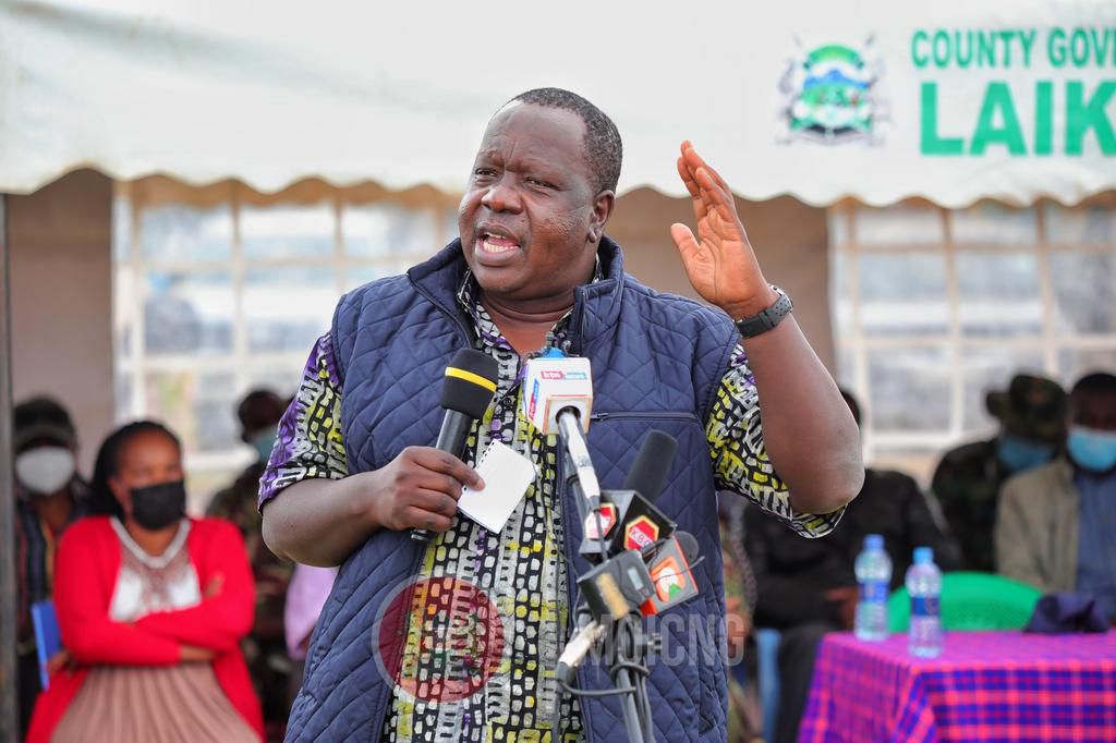 Interior CS Fred Matiang'i in Laikipia