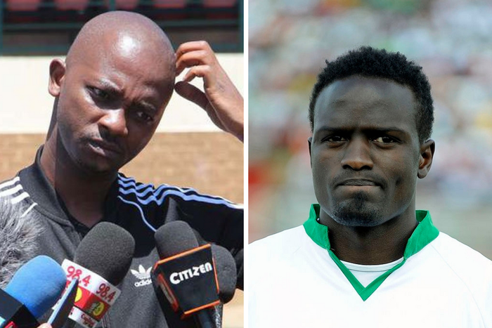 McDonald Mariga (right) has demanded the resignation of FKF President Nick Mwendwa (left).