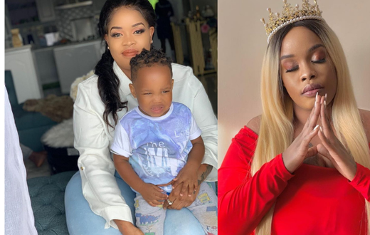 Bridget Achieng and her son Sekani Rich