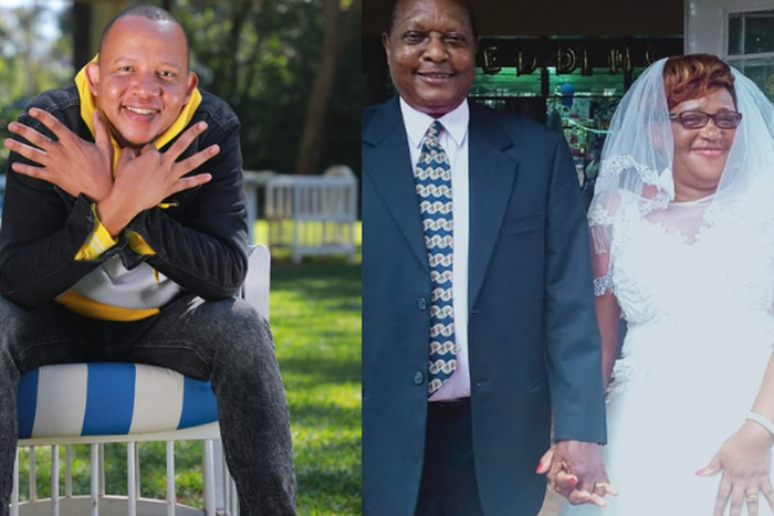 Dennis Mugo aka OJ and his Parents