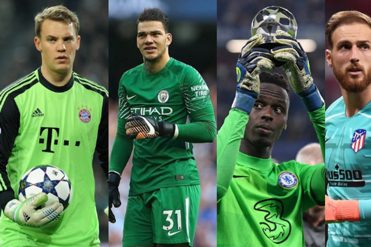 Manuel Neuer, Ederson Santana de Moraes, Edouard Mendy and Jan Oblak