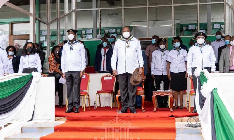 President Uhuru Kenyatta at the ASK Showground in Jamhuri, Nairobi County to preside over the official launch of 4-K Clubs in primary schools
