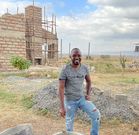 Activist Boniface Mwangi at the construction site of his Machakos family home. The house was invaded on the night of October 20, 2021