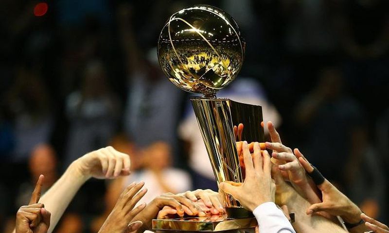 National Basketball Association (NBA) finals trophy. Teams to watch as 2021/2022 season begins