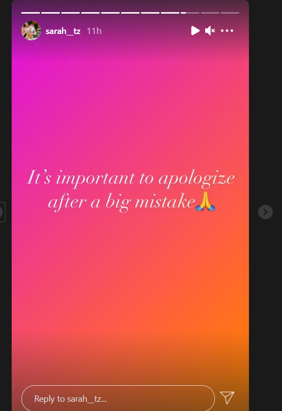Sarah's post