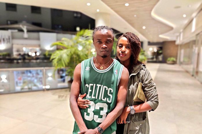 Kenyan rapper Juliani with his girlfriend. former Machakos First Lady Lillian Ng'ang'a