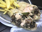Recipe with a Pulse Live Twist: Garlic Sauce, Sesame Beef wrap