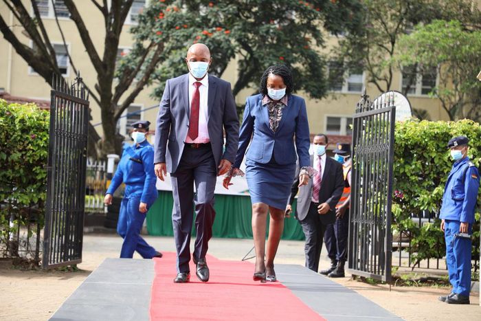 Justice Nduma Nderi arriving at the Supreme Court to be interviewed for the position of the Chief Justice.
