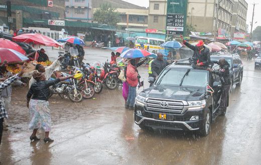 File Photo of President Uhuru Kenyatta Campaigning