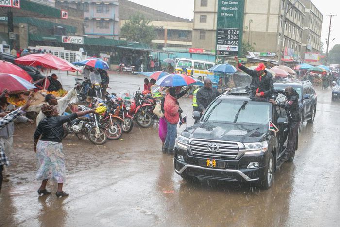 File Photo of President Uhuru Kenyatta Campaigning