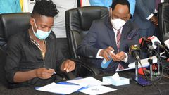Comedian Eric Omondi finally meets Ezekiel Mutua alongside Churchill & Jalang’o (Photos)