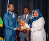 Diamond Platnumz with President Mama Samia Suluhu Hassan