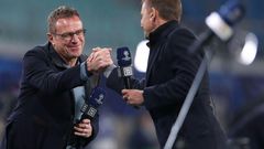 Ralf Rangnick (left) is Manchester United's new interim manager