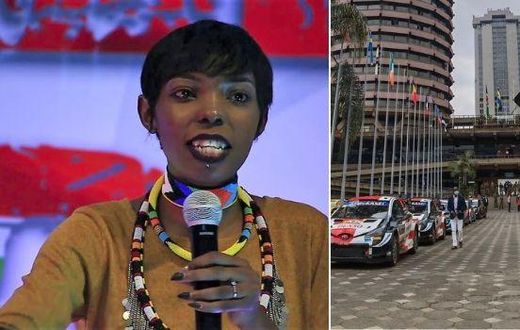 Adelle Onyango's husband Falgun Bhojak is participating in the Safari Rally