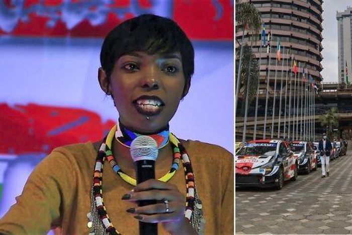 Adelle Onyango's husband Falgun Bhojak is participating in the Safari Rally