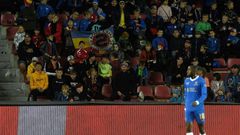 Rangers midfielder Glen Kamara was booed by a crowd of school children in Prague