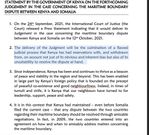 The  Statement on Kenya;s withdrawal from ICJ