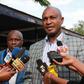 A file photo of former Imenti Central MP Gideon Mwiti at Gigiri police station in Nairobi where he recorded a statement on rape allegations. (COURTESY: COLLINS KWEYU)