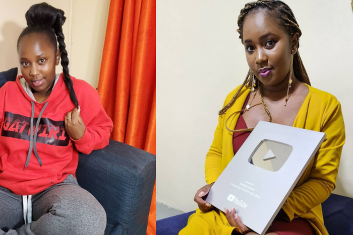 YouTuber Tabitha Gatwiri wins the Prestigious YouTube Award Silver Plaque