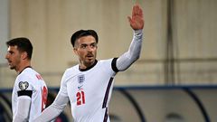 England's Jack Grealish celebrates after scoring against Andorra