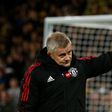 Is this goodbye? Ole Gunnar Solskjaer waves to Manchester United supporters after the 4-1 defeat at Watford on Saturday. The fans reacted by booing the manager