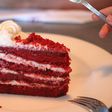 File image of a slice of Red Velvet Cake