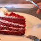File image of a slice of Red Velvet Cake