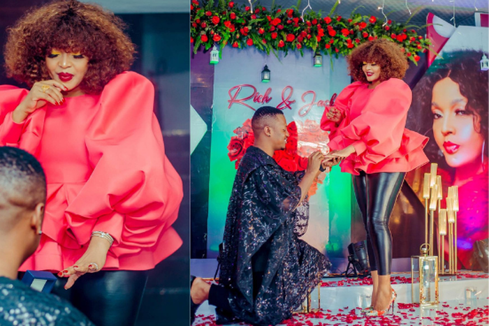 Actress Jaqueline Wolper in tears as Baby Daddy Rich proposes [Video]
