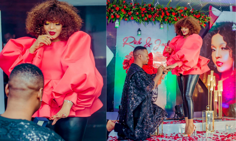 Actress Jaqueline Wolper in tears as Baby Daddy Rich proposes [Video]