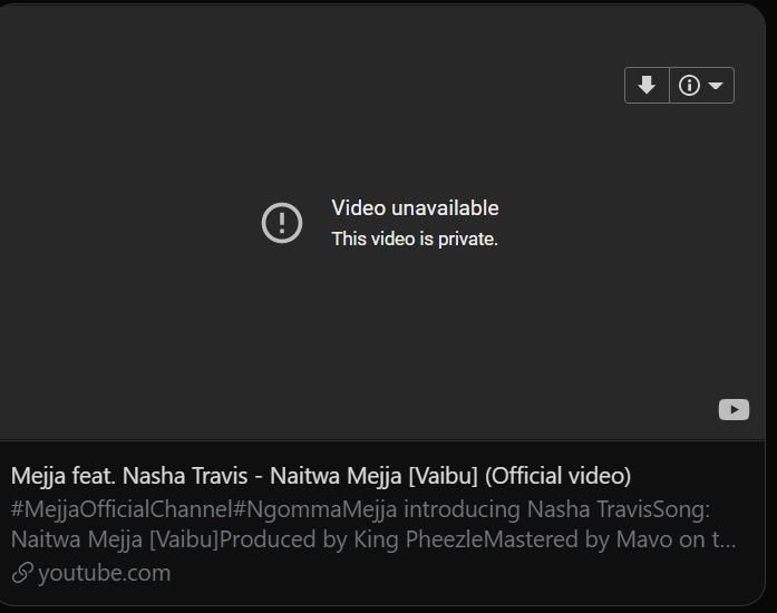 Mejja deletes new song
