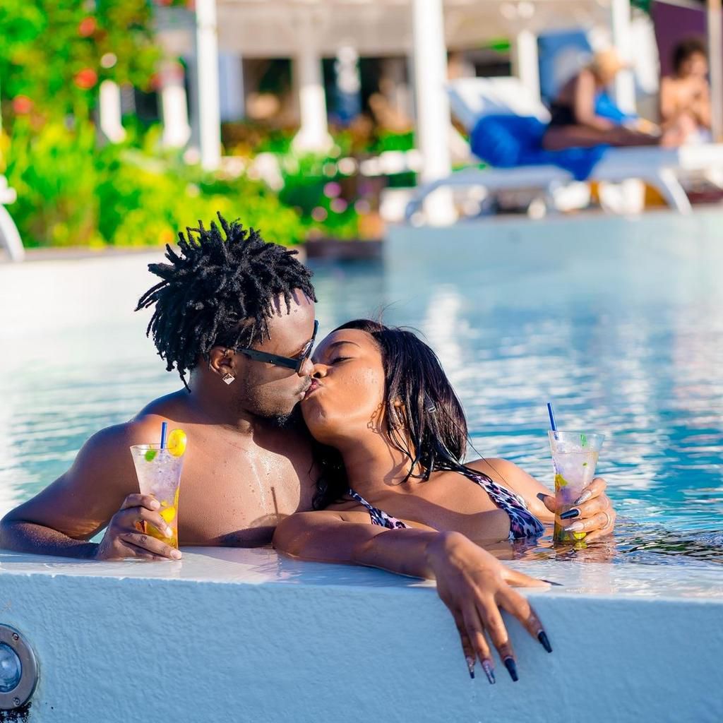 Singer Bahati and Diana Marua