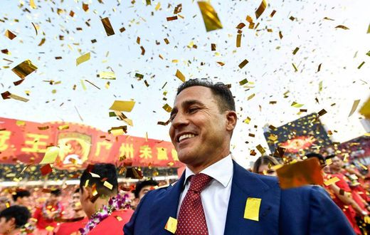 Fabio Cannavaro won the CSL title with Guangzhou in 2019