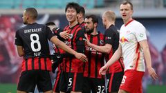 Daichi Kamada's equaliser won a point for Eintracht Frankfurt in a 1-1 draw away to RB Leipzig