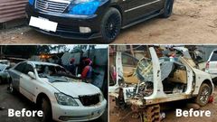 A Toyota Crown restored by Wilberforce Wendo
