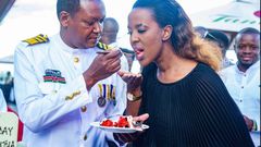 Governor Alfred Mutua and Lillian Nganga
