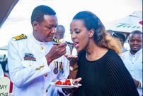 Governor Alfred Mutua and Lillian Nganga