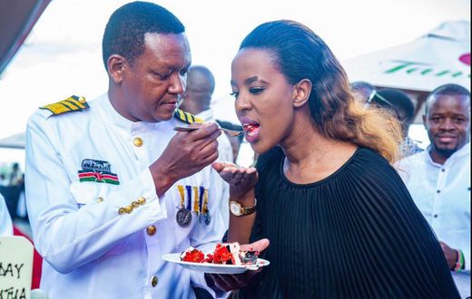Governor Alfred Mutua and Lillian Nganga