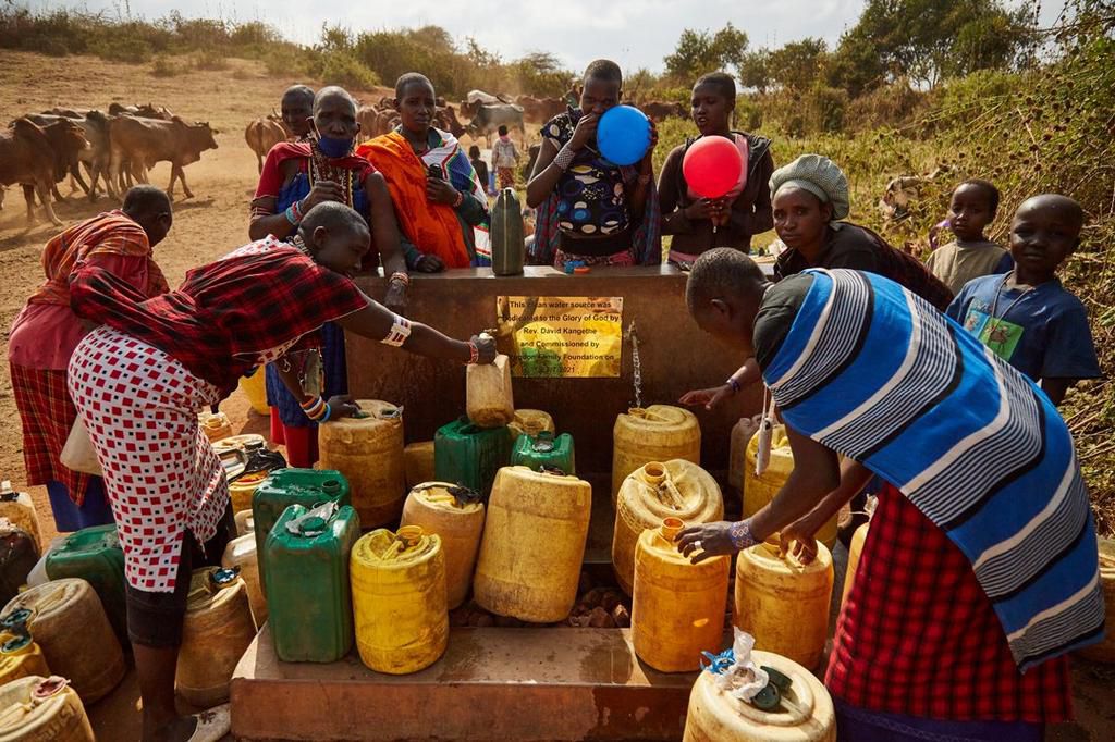 The well is operated using sustainable, solar energy which will ensure that water flows. (COURTESY: Sabin Abayo)