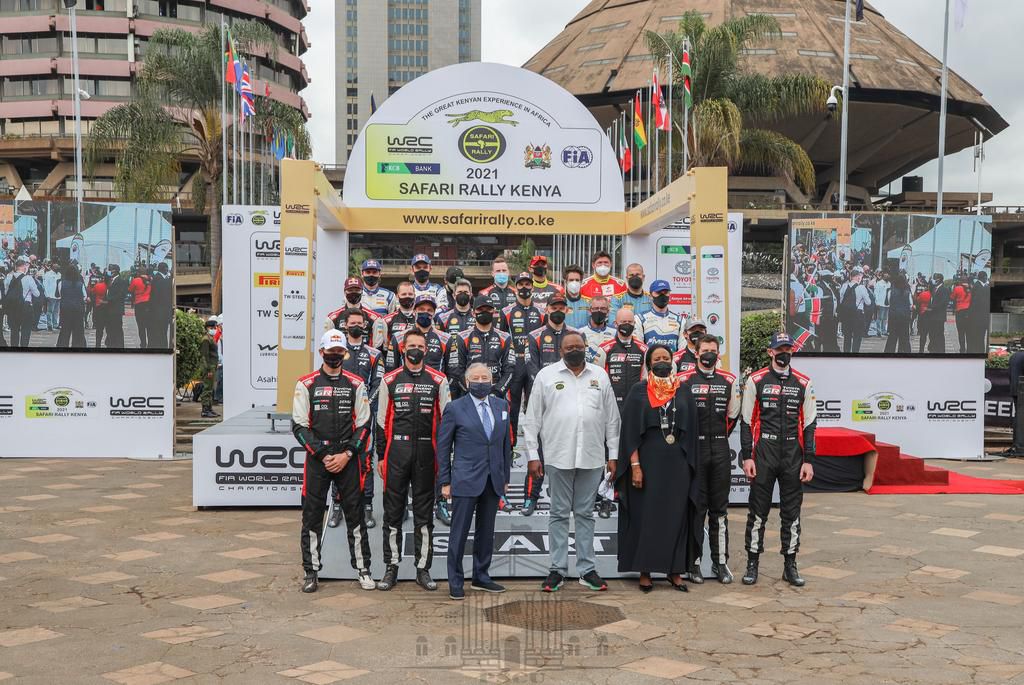 President Uhuru Kenyatta officially flags off the 2021 WRC Safari Rally
