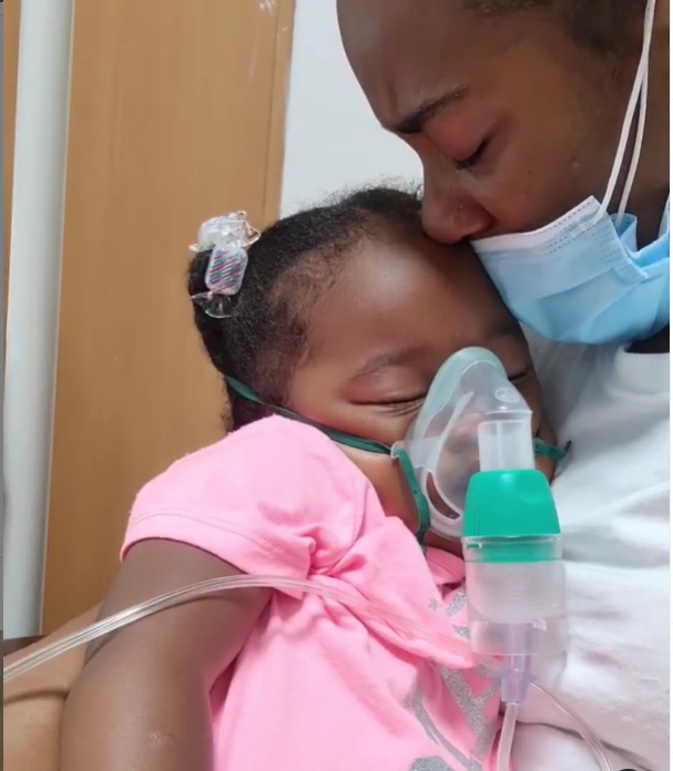 Diana Marua and Bahati’s daughter Heaven Hospitalized (Photos)