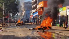 Scenes from Kisii county where police and traders clashed on March 26, 2021