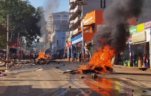 Scenes from Kisii county where police and traders clashed on March 26, 2021