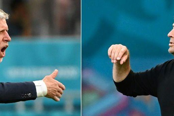 Czech coach Silhavy (L) and Denmark boss Hjulmand (R) are both looking to end long waits for their nations to reach a major semi-final