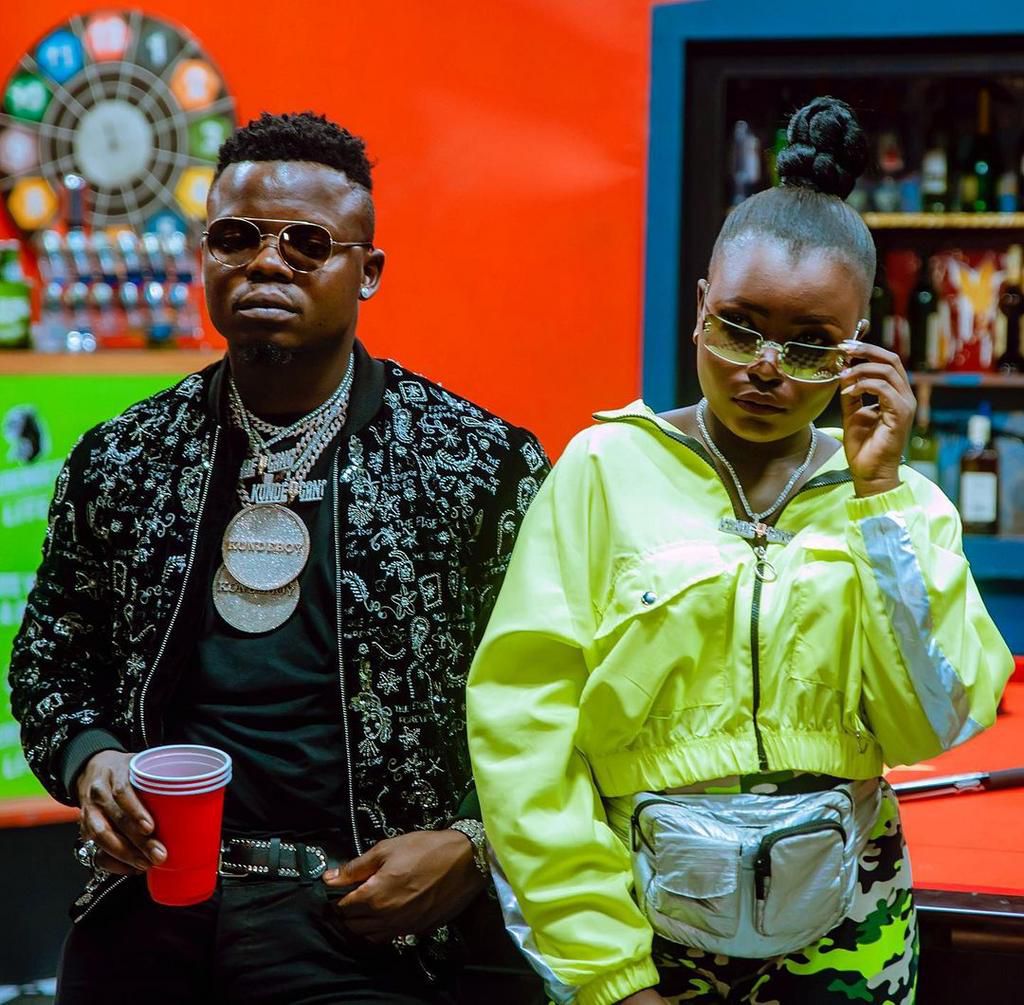 Harmonize signs first female artiste Angela to his record Label Konde Music Worldwide (Photos)