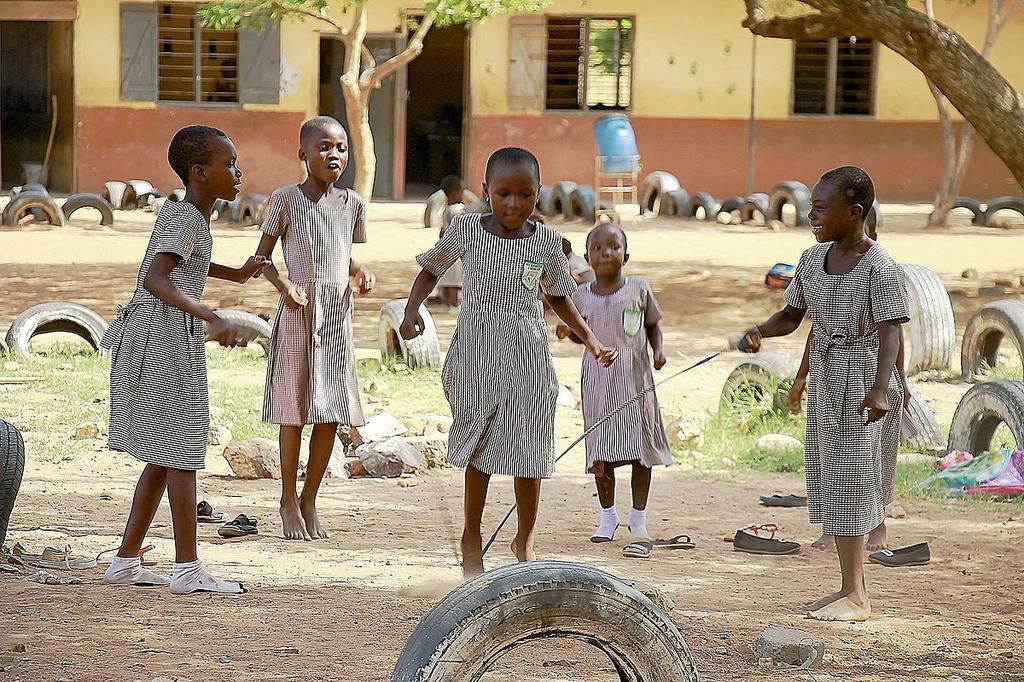 Skipping is a past time for children [wikimedia]