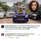 Zari Hassan's reaction after Diamond bought the 2021 Rolls-Royce Cullinan.