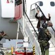 Police officers conducting a drill at JKIA